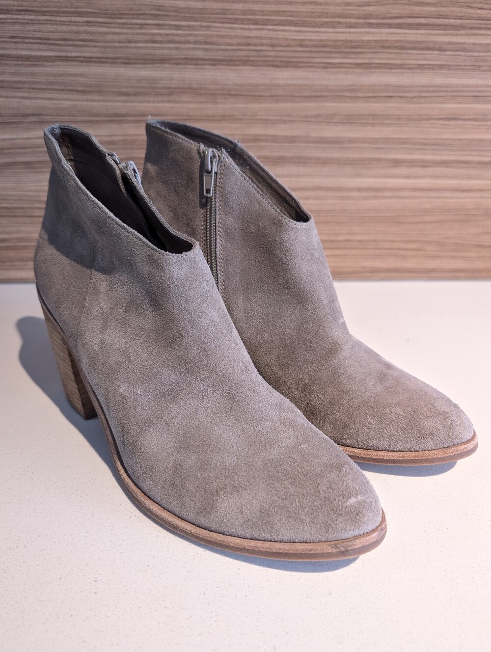 Jeffrey Campbell Kamet Ankle Boots Taupe